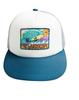 999Hyumeoniti Wave Coast Trucker Cap (Turquoise)