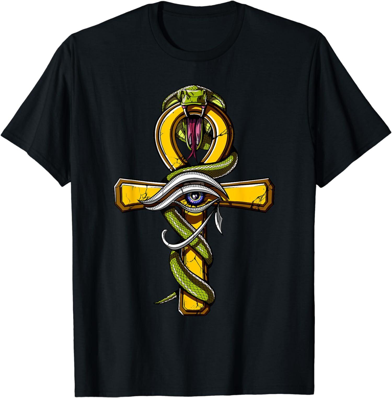New Limited Ankh Eye Of Horus Ancient Egyptian Mythology Symbol T-Shirt Mens Womens Tees Top Tops Tee S