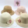 2020 Summer Parent-Child Straw Hat, Handmade Straw Visor Girl Flower Sun Hat
