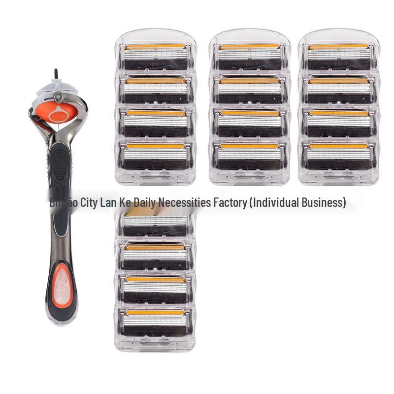 German-Quality Manual Razor: Old-Fashioned 5-Layer Blade for Men, Universal Fit