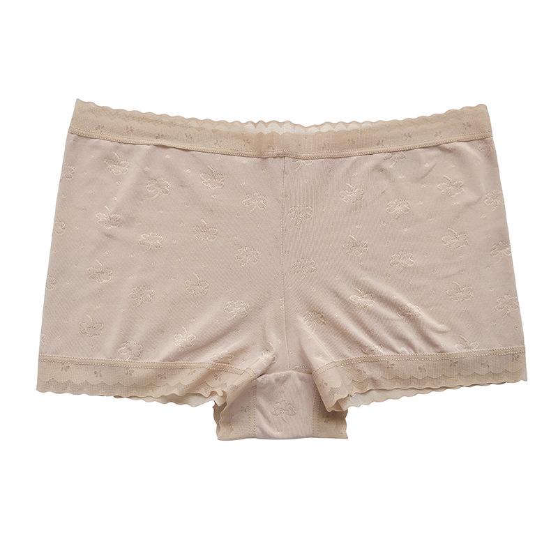 Girls' Mid-Waist Anti-Wrinkle Boxer Briefs - Summer Solid Color Shorts