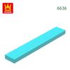 121Pcs/lot 6636 1x6 Tile Building Block Moc Classic Accessories Compatible with Brick Children Toys Gift Box