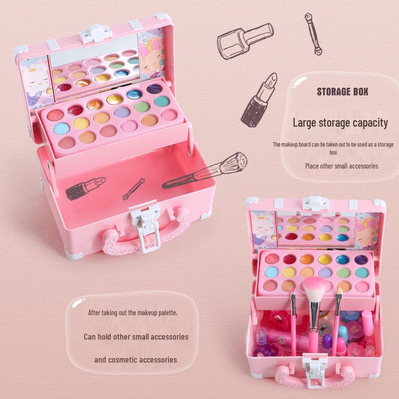 Children's Princess Makeup Handbag Set - Lipstick & Toys for Girls