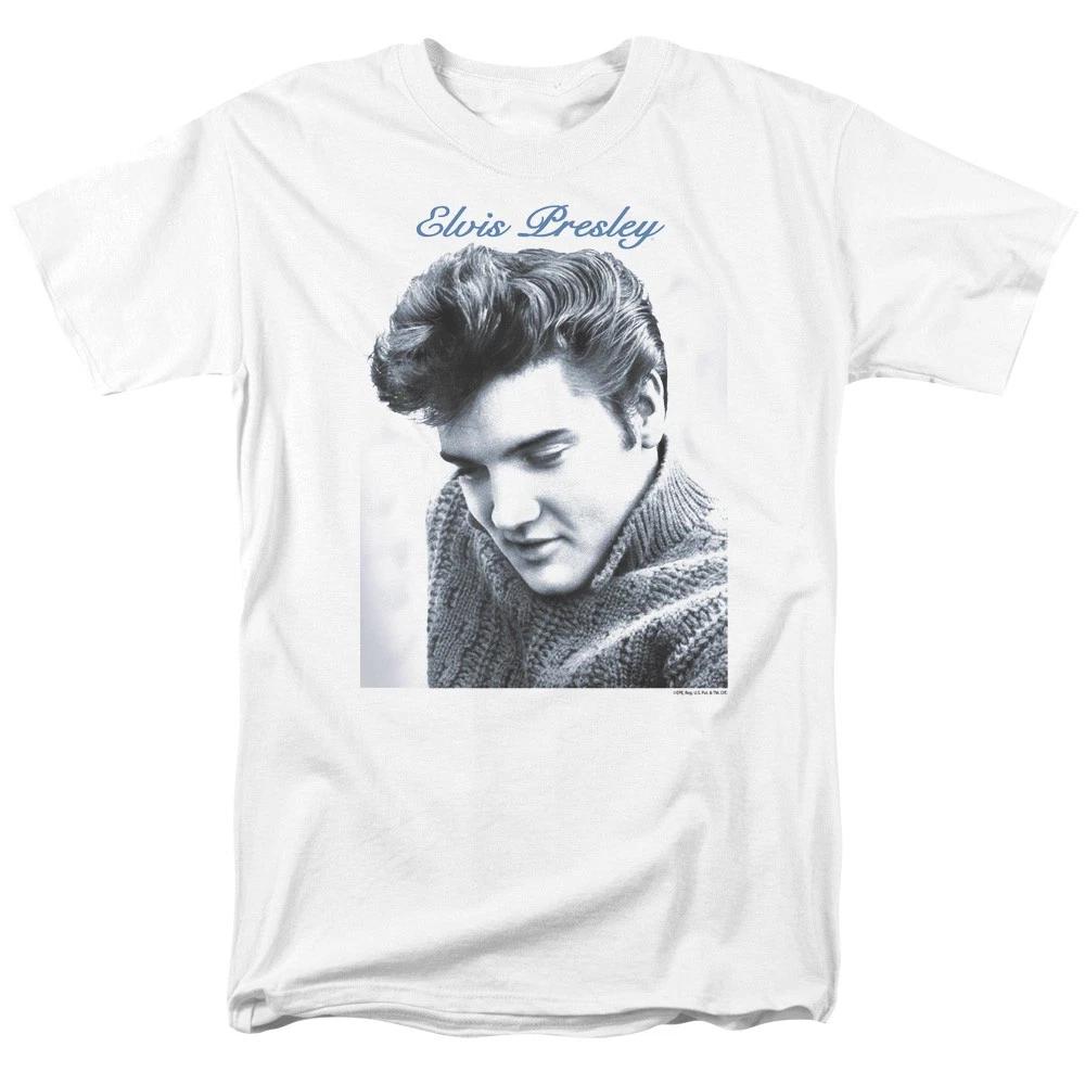Elvis Presley - Script Sweater - Unisex Short Sleeve Children s T-shirt - White 110
