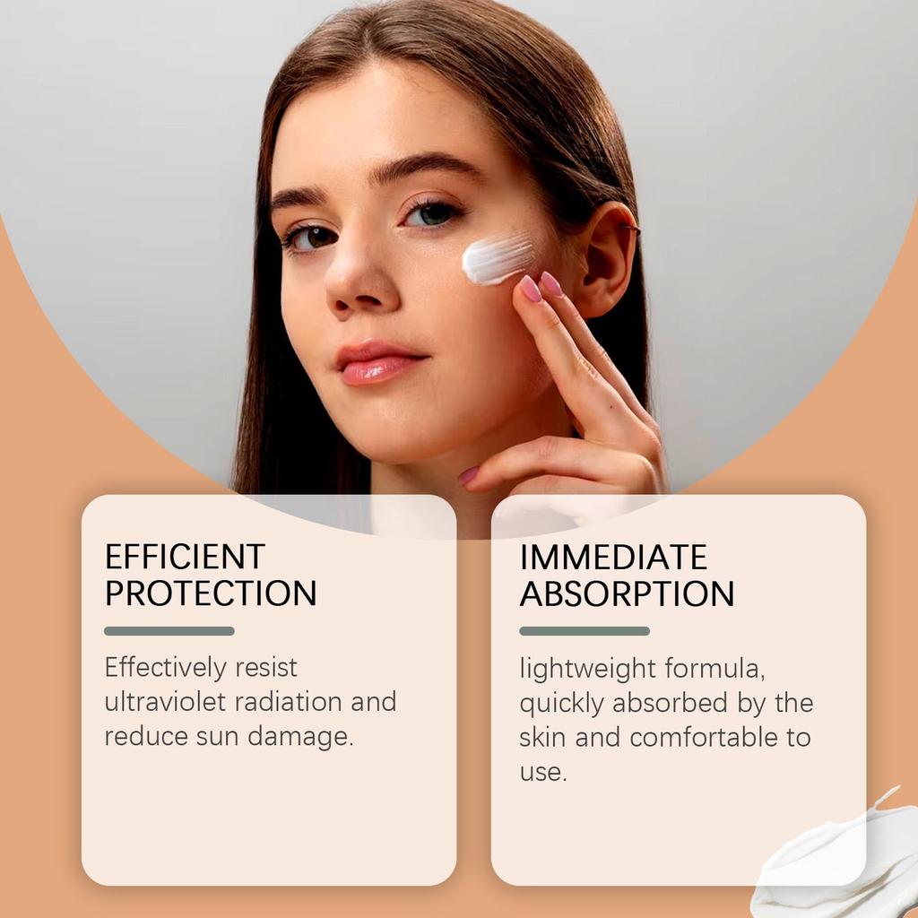Deep Hydration Sunscreen Cream SPF 50+ UV Whitening Cream Korean Moisturizing Skin Care Tool for All Skin Type Cosmetics 30g
