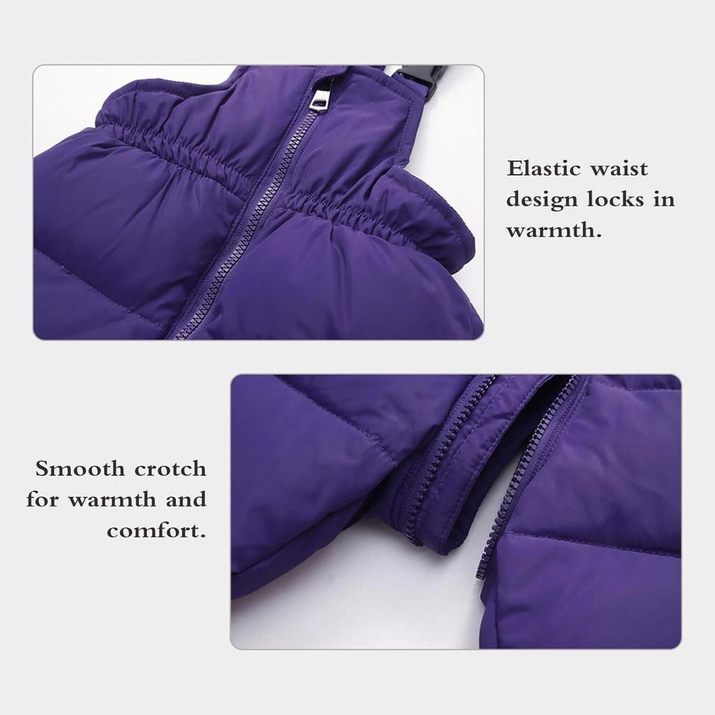 Zimní péřová bunda a kalhoty pro děti, batolata, chlapce a dívky – 90% bílé kachní peří, voděodolné, větruodolné, odnímatelná kapuce, 1–6 let