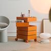 Nordic Mobile Storage Cabinet & Influencer Bedside Trolley - Small Sofa Side Table