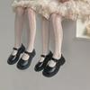 New Summer Girls Tights Pure Cotton Breathable Mesh Beige White Black Children Princess Pantyhose Lolita Leggings For 2-12Y