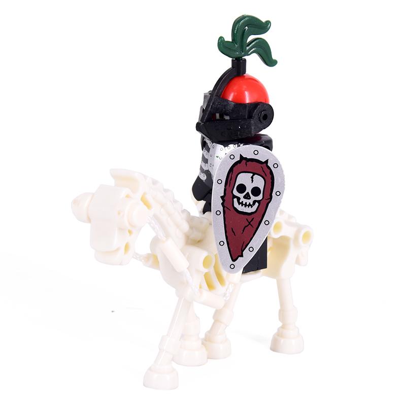 MOC Medieval Skeleton Centaurs Knights Mini Action Figures Building Blocks Roman Horse Soldier Bricks Toy for Children XMAS Gift