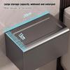 Toilet Paper Roll Holder Bath Tissue Holder Paper Roll Organizer Napkin Dispenser Rustproof Aluminum Wall Mount Box No Drill