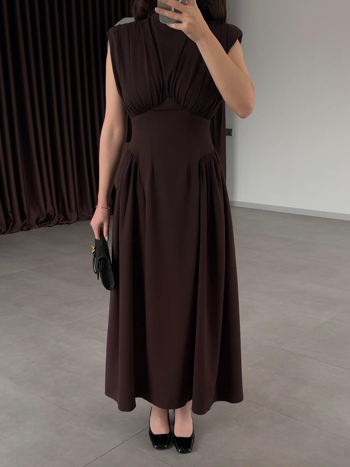 Европа, Америка, новый летний стиль темперамент плиссированное без рукавов шнуровка большой клеш длинное платье S