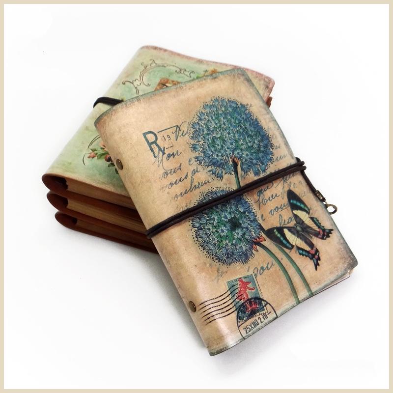 Vintage Stationery PU Leather Notebook Creative Kraft Paper Planner Sketchbook Agenda Diary Notebook