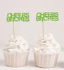 Darling Souvenir| Cheers Cupcake Toppers| Party Dessert Decorations - Pack Of