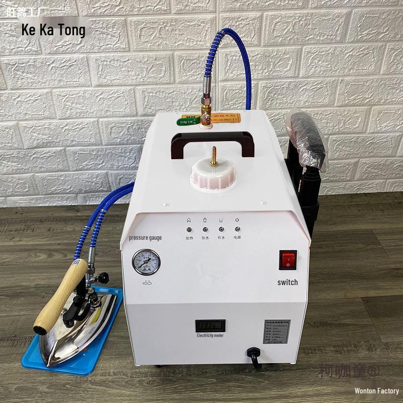 

High-Power Automatic Steam Iron with Water Tank, Energy-Saving Lever Type for Garments and Curtains Blue 3KW with Iron