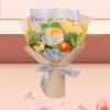 Completed Crochet Flower Bouquet Artificial Flowers Rose for Party Women's Day