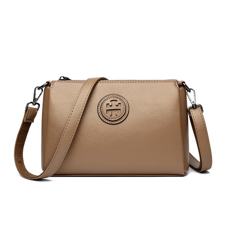 Versatile PU Crossbody Bags for Women Stylish High Quality Brand Design Zipper Solid Color Pattern Casual Daily Use Shoulder Bag