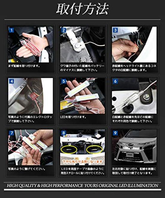 80 Voxy Late Model Exclusive Grille LED Illumination Custom Parts Accessories Dress Up TOYOTA M YOURS. [White] y012-1644 [5]-1