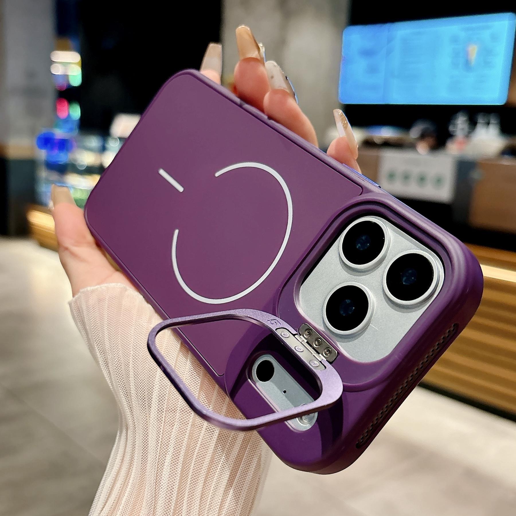 

Защитный силиконовый чехол с подставкой для объектива для iPhone 17 Air 16 15 14 11 Pro Max Совместимый с MagSafe Ударопрочный магнитный чехол iPhone 11 синий