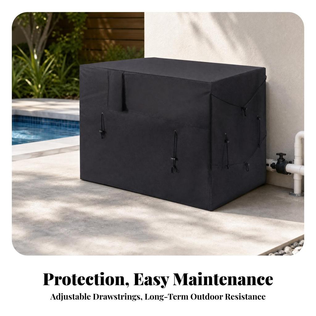 Pool Heat Pump Shielding Cover with Top Opening Resistant