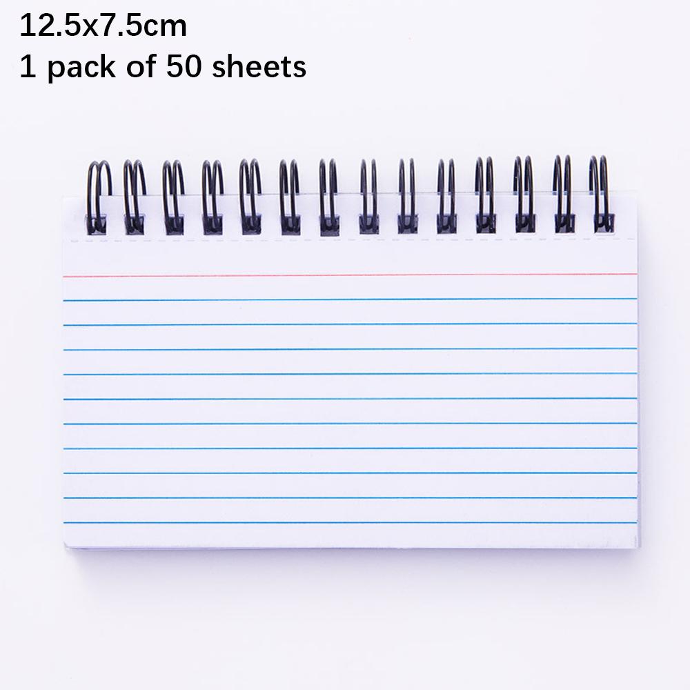 Index Cards with Ring 3x5 Inches 50-250 Sheets Notecards Spiral Flash Cards for Studying Nursing School Office Taking to Do List