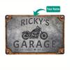 Custom Aluminum Garage Decor Personalized Metal Sign Wall Art Motorcycle Man Cave Workshop Home
