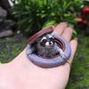 6cm Raccoon Ornament Resin Under Manhole Cover Garden Decor Miniature Resin Imitation Animal Figure Statue Home Yard Decoration