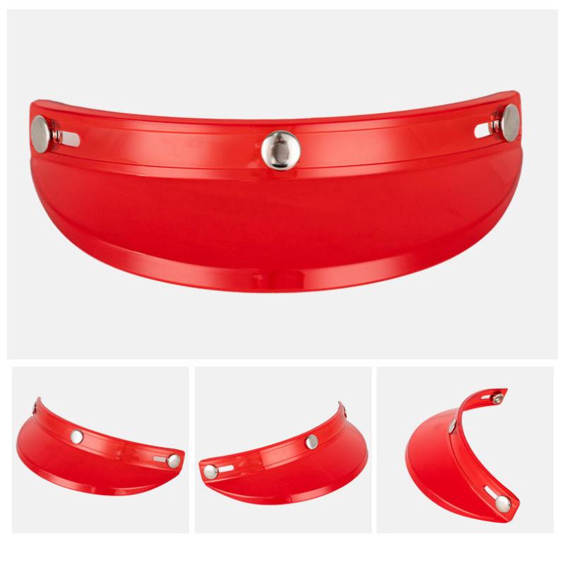 Motorcycle Jet Helmet 3-Snap Visor 1Pcs Dust Proof Sun Shield Brim for Off-road Motorbike Riding Replacement AccessorySpeed Sensors 6