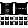 Elegant Friends Tv Show Cushion Cover With Premium Hidden Zipper And Vivid Colors