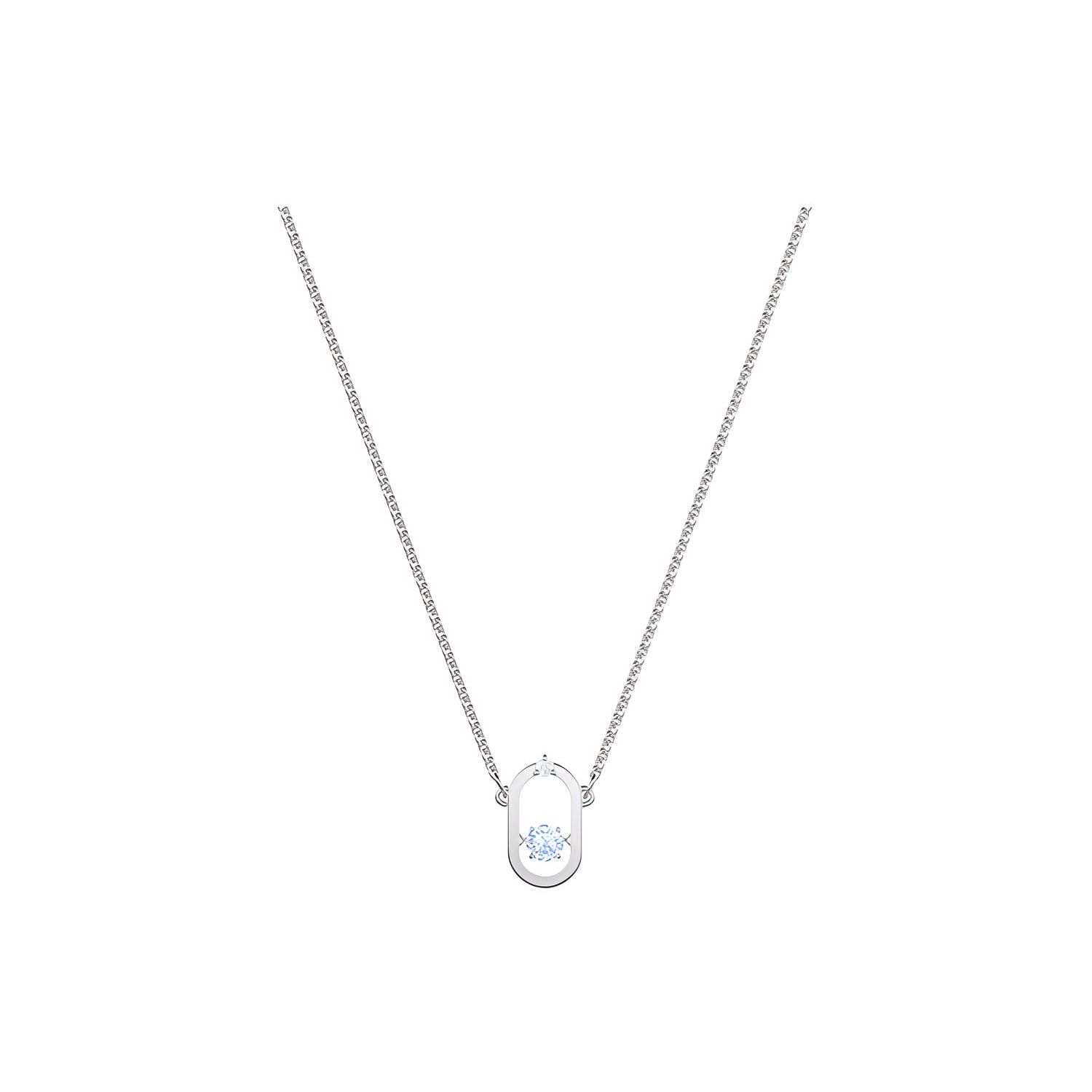 Swarovski Una Sparkling Dance Series Crystal Necklace Women necklace Silver 5479118 Box+Shopping Bag