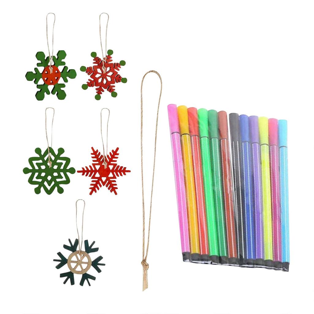 Christmas Snowflake Pendants, Fun Diy Snowflake Decorations For Children's Gifts, Filled With Festive Atmosphere(5ml)