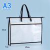 A3 A4 Project Bag Large File Bag for Quilting Craft Storage Bag Transparent Grid Mesh Zipper Drawing Sketch Storage Bags