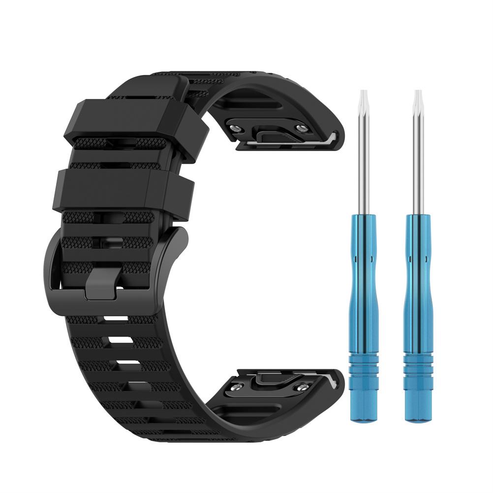 Replacement Straps Compatible for Garmin Fenix 7X Fenix 6X GPS Fenix 6X PRO Watch Silicone Strap 26mm Quick Release