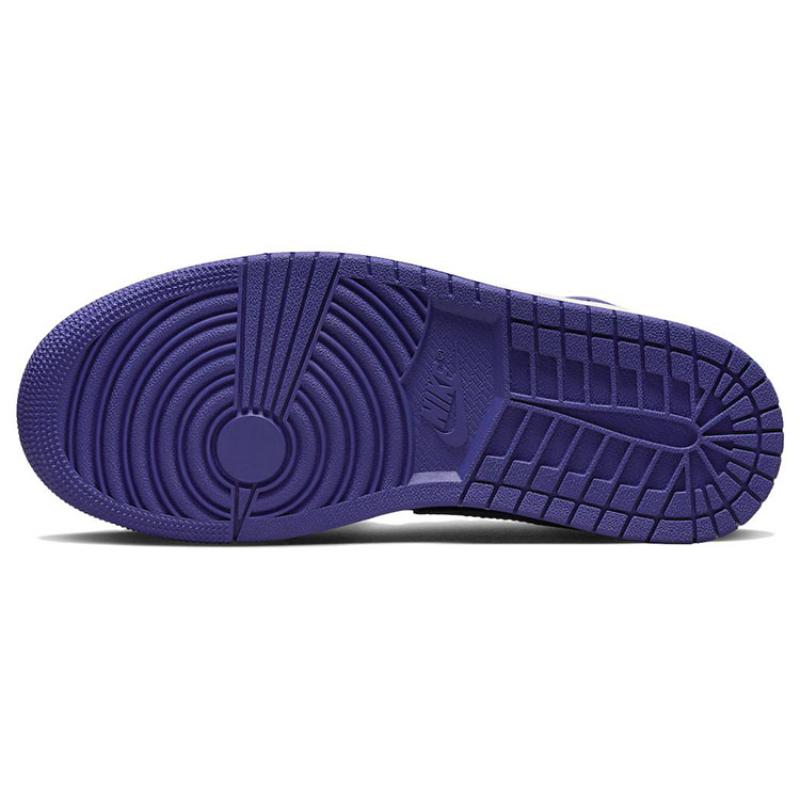 Jordan 1 Mid Purple Black Women's Jordan BQ6472-051