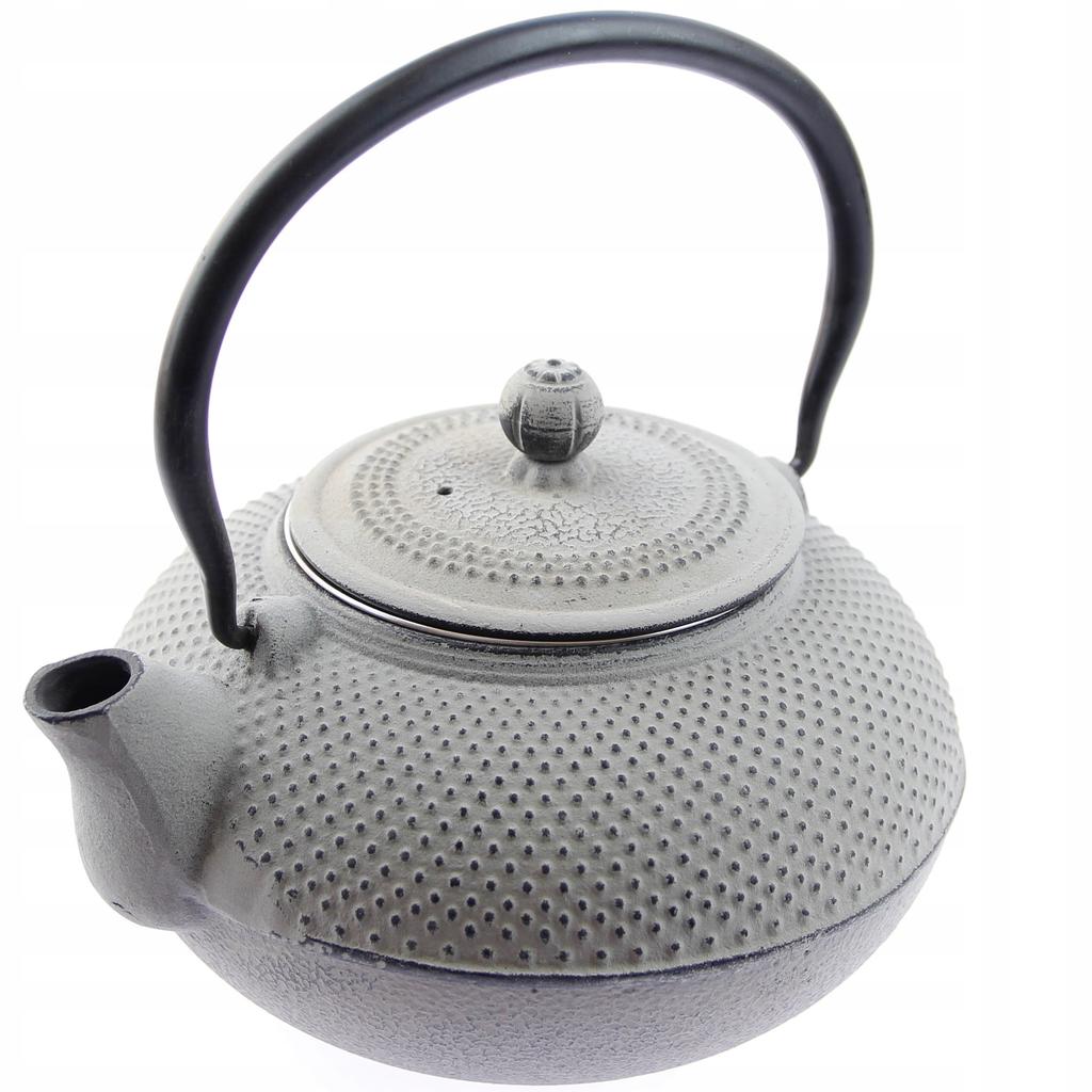 KETTLE 1.5 L CAST IRON TEAPOT STRAINER TEA INFuser SET + 2x CUPS