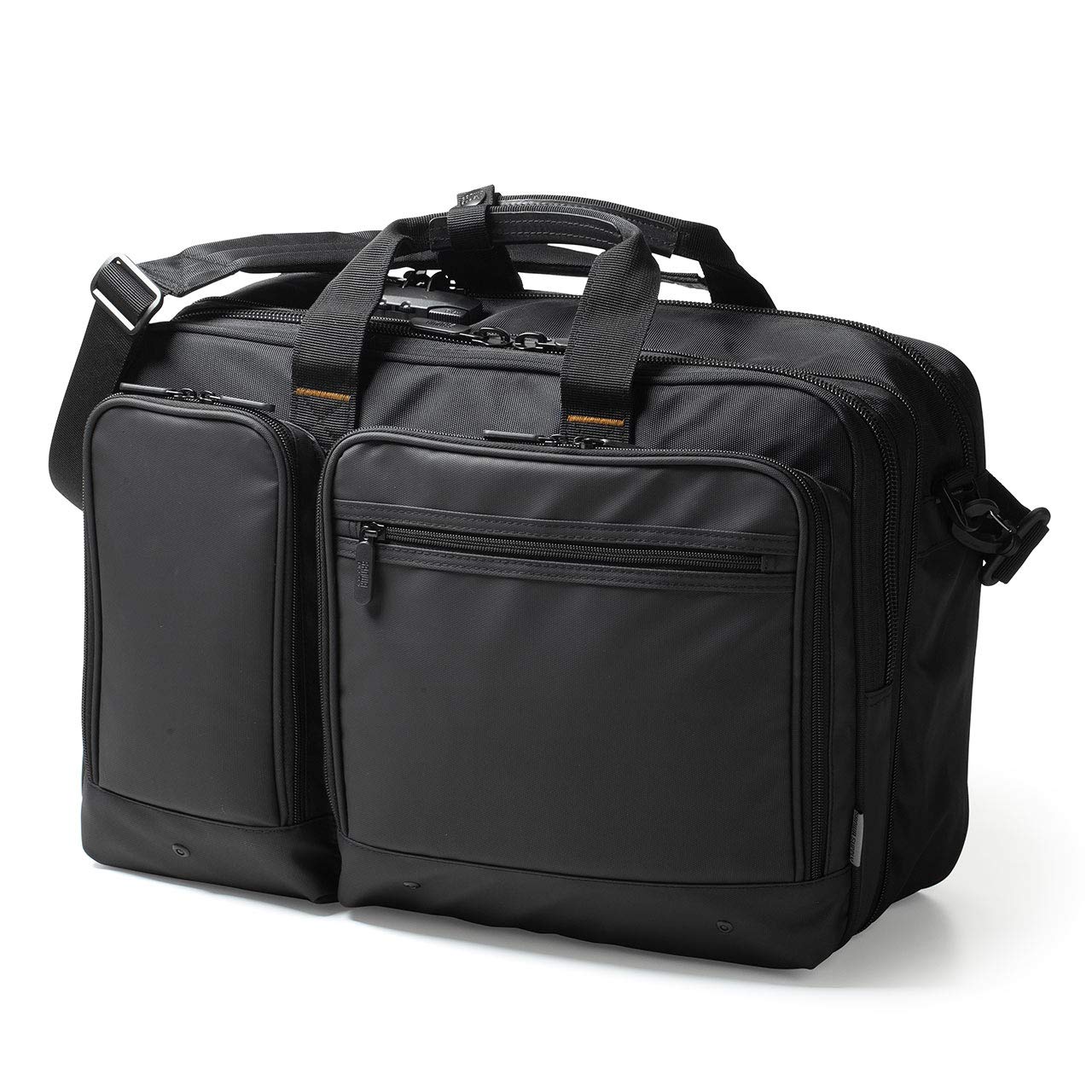 

Sanwa Direct 200-BAG171BK 3-Way Business Bag, Large Capacity, Holds 15.6-inch LaptopA4 Paper, Multiple Pockets, Expandable Gusset, 28.3L