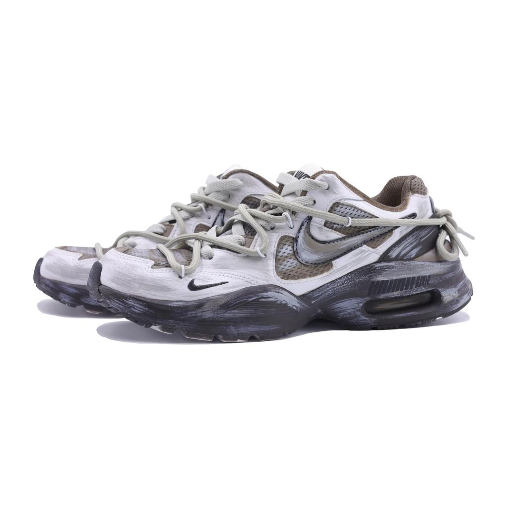 Nike Air Max Fusion Cushioning Slip Resistant Abrasion Resistant Low Top Running Shoes Women's White Gray Brown CJ1671-105(Team315-)