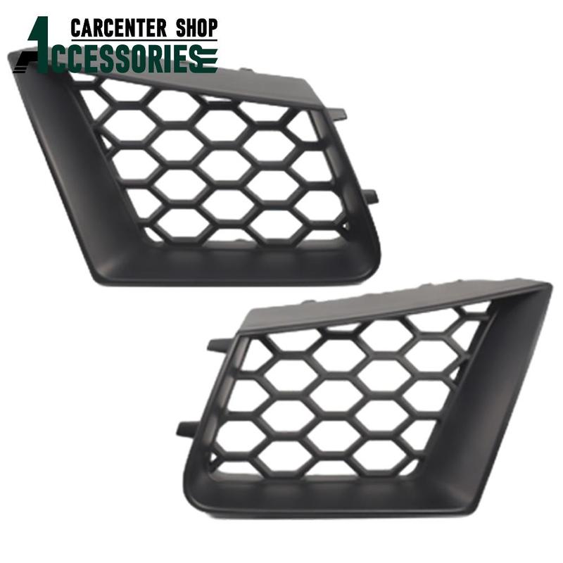 2pcs Front Bumper Upper Grill Left Right Matte Black for SEAT Ibiza Cordoba Typ 6L 2002 2004 2005 2006 2007-2009 6L0853677A01C