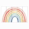 Large Rainbow Wall Decals Boho Stars Dots Peel and Stick Wall Stickers for Kids Room Bedroom Retro Home Decor