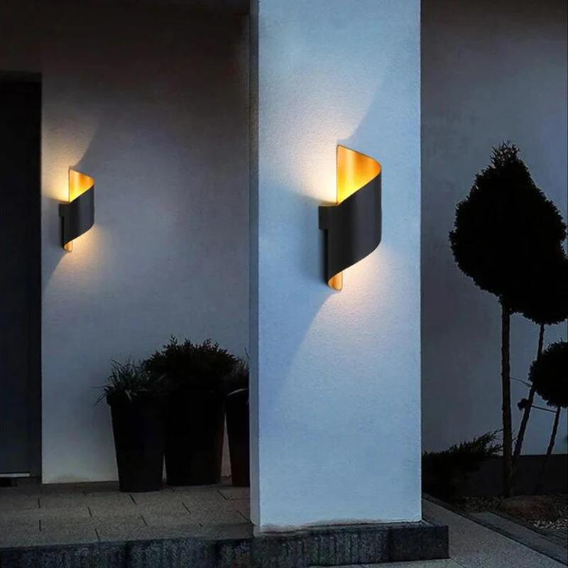 Spiral Design LED Wall Lamp 10W Indoor Wall Lights Waterproof Outdoor Modern Nordic Sconce Lamp Interior Wall Light Home Decor