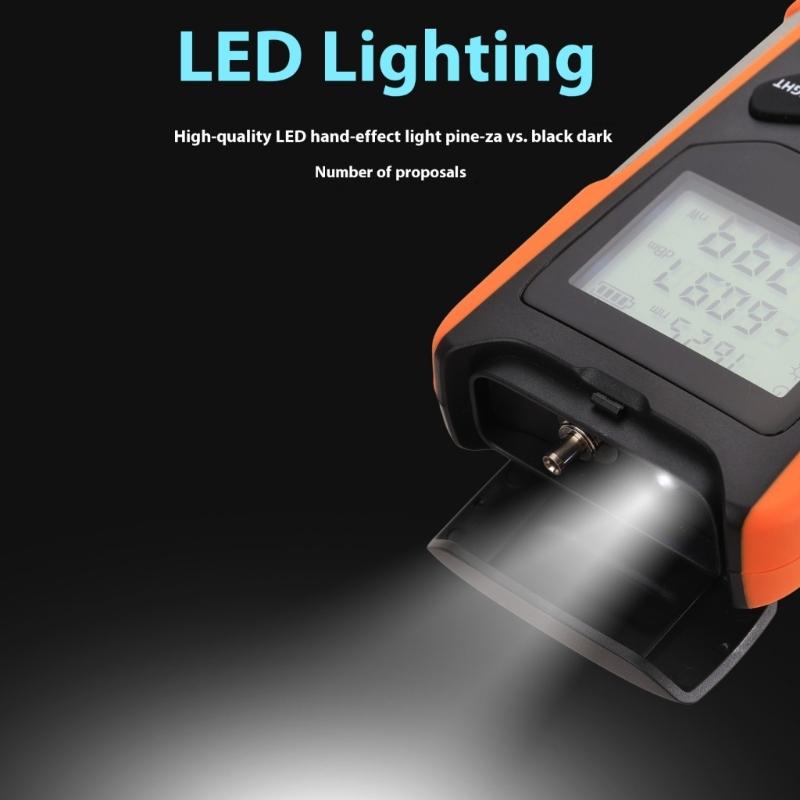 Portable Opticals Power Meter Featuring LED Flashlights And User Calibration For Accurate Attenuation Measurement