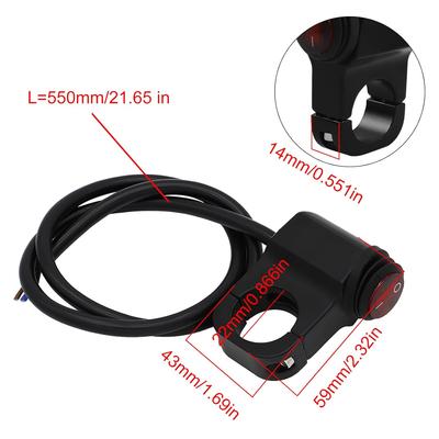 FLYPIG 12V Motorcycle ATV Waterproof Handlebar Headlight Switch,Fog Spot Light LED On Off Switch for Motorcycles Bicycle Motorbike ATVS Scooters for