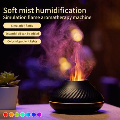 Φορητό Cool Mist Usb Led Room H2o Fire Flame Air Humidifier Aroma Essential Oil Diffuser Air Mini Humidifier