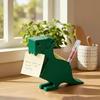 Dinosaur Sticky Notes Holder with Pen Storage Decorative Dino Memo Dispenser Organizer Desk Accessories