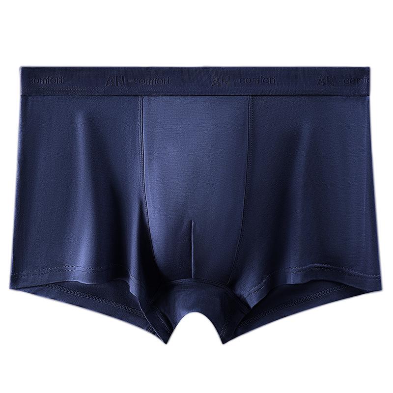 New Breathable 60s Modal Antibacterial Men s Boxer Briefs - Solid Color 2XL (130-155 jin)