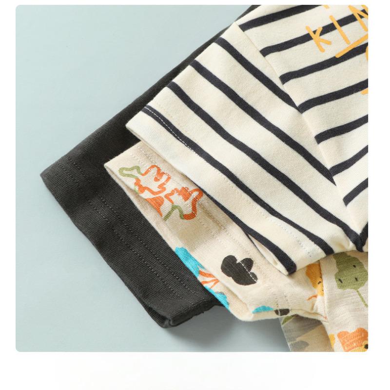 Casual Short-sleeved T-shirt Summer Boys Girls Baby Children Summer Children's Clothing Tops
