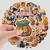 50 Halloween Graffiti Stickers - Waterproof DIY Decoration for Bottles & Computers
