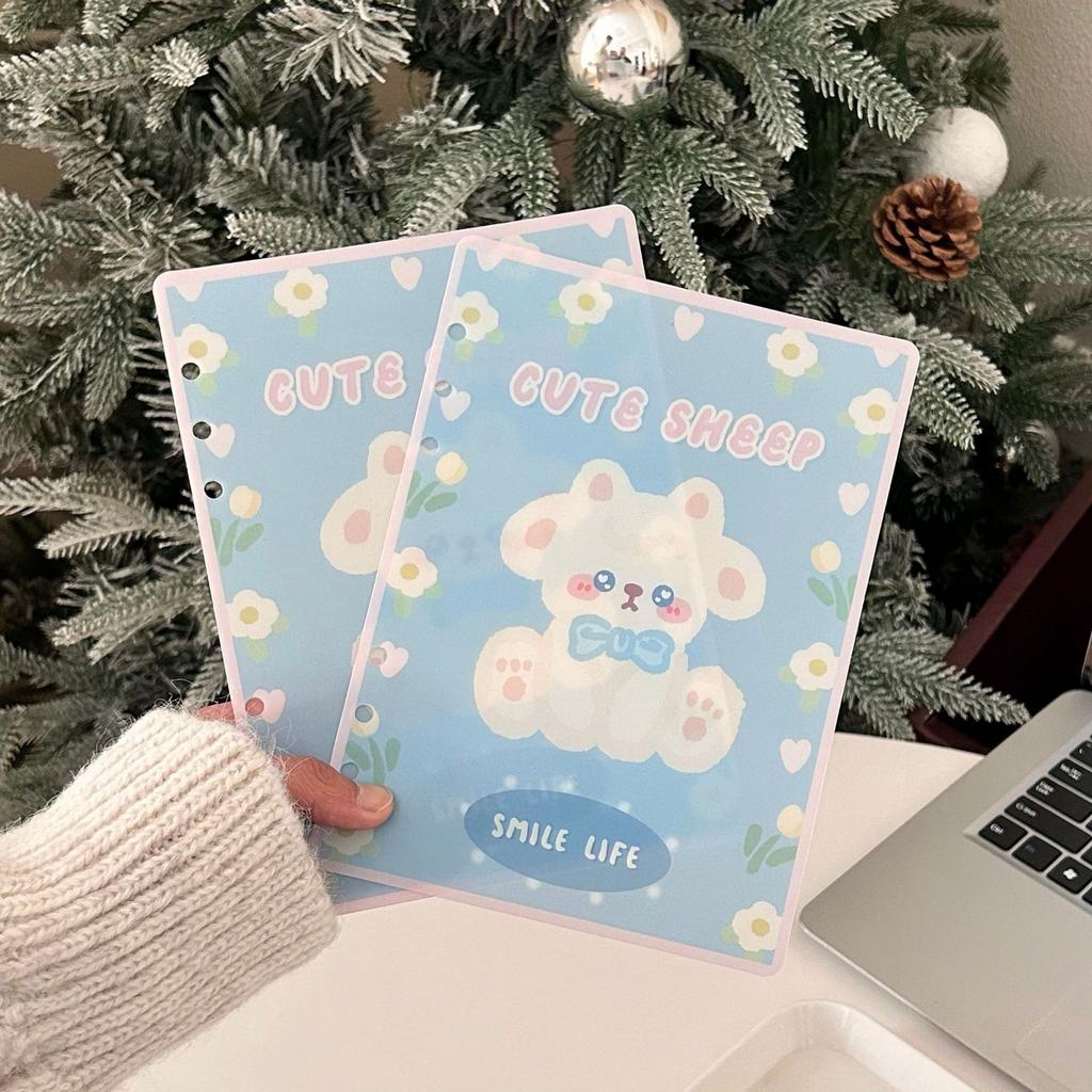 MINKYS Kawaii Fluffy Bear Puppy A5 Kpop Photocard Binder Collect Book Idol Plush Photo Card Holder Photocards Album