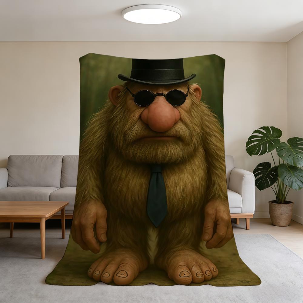 Blanket Super Warm Brainrot Comfortable Meme Plush Throw Blanket Child Home Italian Sofa Bedroom Gift