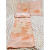 Used Bargain Item Coral Pink Chrysanthemum Lining with Remaining Cloth Attached