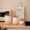 Ceramic Food Storage Jar Set with Handle Lids
